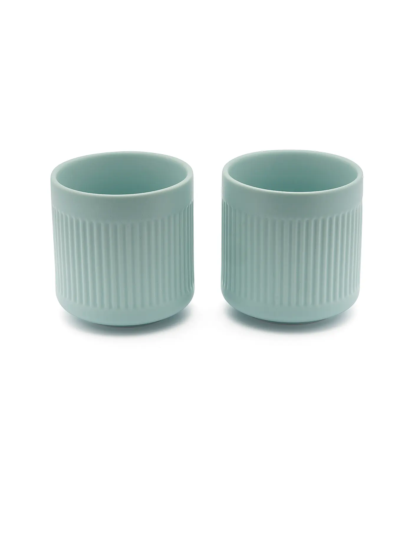 BREDEMEIJER | Teebecher SKAGEN 2er Set 0,3l Steingut Hellblau | 